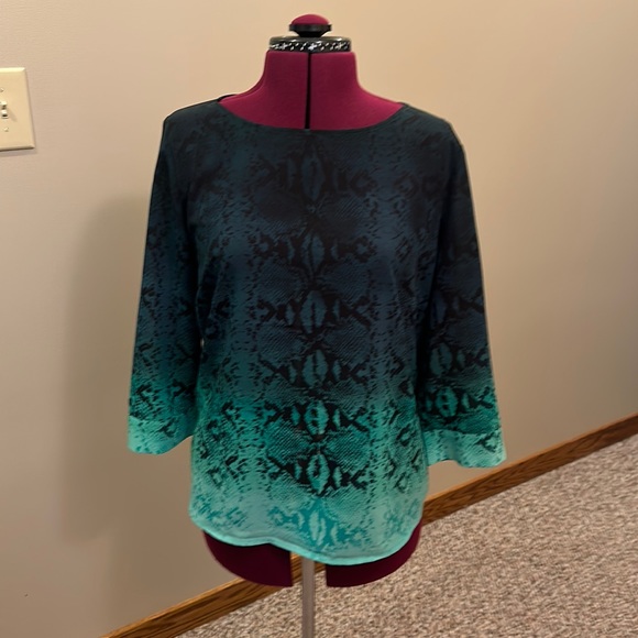 🖤The Limited🖤 Ombré, snake print blouse, size L - Picture 1 of 10